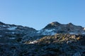 Morning Light on Mountain Peaks in Northern California Royalty Free Stock Photo