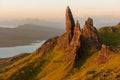 Morning light on the Old Man of Storr on the Isle of Skye, Scotland, UK. Royalty Free Stock Photo