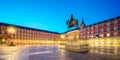 Morning Light at Plaza Mayor in Madrid Royalty Free Stock Photo