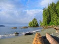 Beautiful Morning Light at Thrasher Cove, West Coast Trail, Pacific Rim National Park, Vancouver Island, British Columbia, Canada Royalty Free Stock Photo