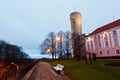Morning at Long Herman Tower in Tallinn