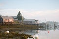 Morning at Maine marina Royalty Free Stock Photo