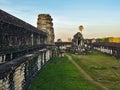 Morning Majesty and air balloon at sunrise at Angkor Wat Complex, Siem Reap, Cambodia Royalty Free Stock Photo