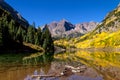 Morning at Maroon Bells Aspen CO Royalty Free Stock Photo