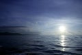 Morning mediterranean blue seascape, Spain Royalty Free Stock Photo