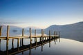 Morning mist on Derwentwater Royalty Free Stock Photo