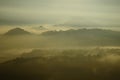 Morning mist landscape. Royalty Free Stock Photo