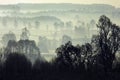 Morning mist - North Yorkshire - England Royalty Free Stock Photo