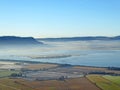 Morning mist over Loch Leven, Scotland Royalty Free Stock Photo