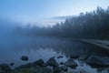 Morning mist over the river