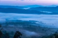 The morning mist in Phu Kho Viewpoint, Na Haeo District, Loei