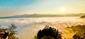 Stunning views of the land above the clouds. Lebak, Banten, Indonesia