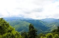 Morning Mist at Tropical Mountain Range Royalty Free Stock Photo