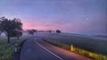 morning misty landscape at sunrise Royalty Free Stock Photo