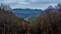 Morning Mountain Fog and Clouds Royalty Free Stock Photo