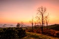 Morning mountain mist Royalty Free Stock Photo