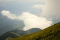 Morning mountain mist Royalty Free Stock Photo