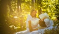 Morning in nature are fun. Young couple. Royalty Free Stock Photo