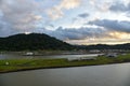 Morning over Panama Canal, view from Cocoli Locks.