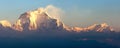 Morning panoramic view of Mount Dhaulagiri