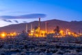 Morning photograph of a power plant near Reno, Nevada Royalty Free Stock Photo