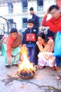 Morning pray,Patan,Nepal