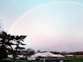 Morning Rainbow on the Bethpage Black Golf Course Royalty Free Stock Photo