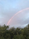 Morning rainbow in the sky