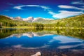 Morning reflection of Sprague Lake Royalty Free Stock Photo