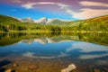 Morning reflection of Sprague Lake Royalty Free Stock Photo