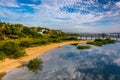 Morning reflections at Salt Run, in St. Augustine Beach, Florida Royalty Free Stock Photo