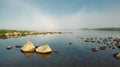 Morning on the river Kamchatka Royalty Free Stock Photo