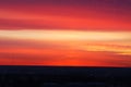 Morning rosy sky and clouds