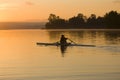 Morning rower Royalty Free Stock Photo