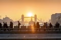 Morning rush hour in London, UK