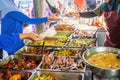 Halal home-cooked dishes stall in daily market