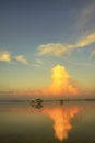 Morning scene at Karang beach, Sanur, Bali