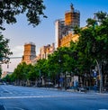 Morning scenes of Barcelona, Spain Royalty Free Stock Photo