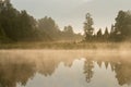 Morning seen at Lake Matheson New Zealand Royalty Free Stock Photo