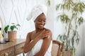 Morning skincare, beauty procedures and moisturizing at home