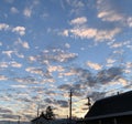 Morning sky. Background image. Early cold morning. Dawn. the cloud, sun's rays.