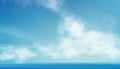 Morning Sky, Horizon Spring Sky Scape in blue by the Sea,Vector of nature cloud, sky in sunny day Summer, Horizon picturesque Royalty Free Stock Photo