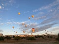 Morning sky with hot air balloons, Cappadocia, Turkey Royalty Free Stock Photo
