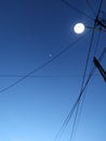 Morning sky with moon
