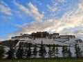 The morning sky of Potala Palace Royalty Free Stock Photo