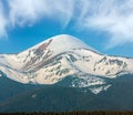 Morning spring Carpathian mountains Royalty Free Stock Photo