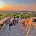 Morning stairs to heaven Royalty Free Stock Photo