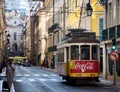 Morning in the steets of lisbon portugal