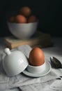 Morning still life with eggs Royalty Free Stock Photo