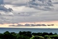 Morning Storm Clouds Over Lake Michigan Royalty Free Stock Photo